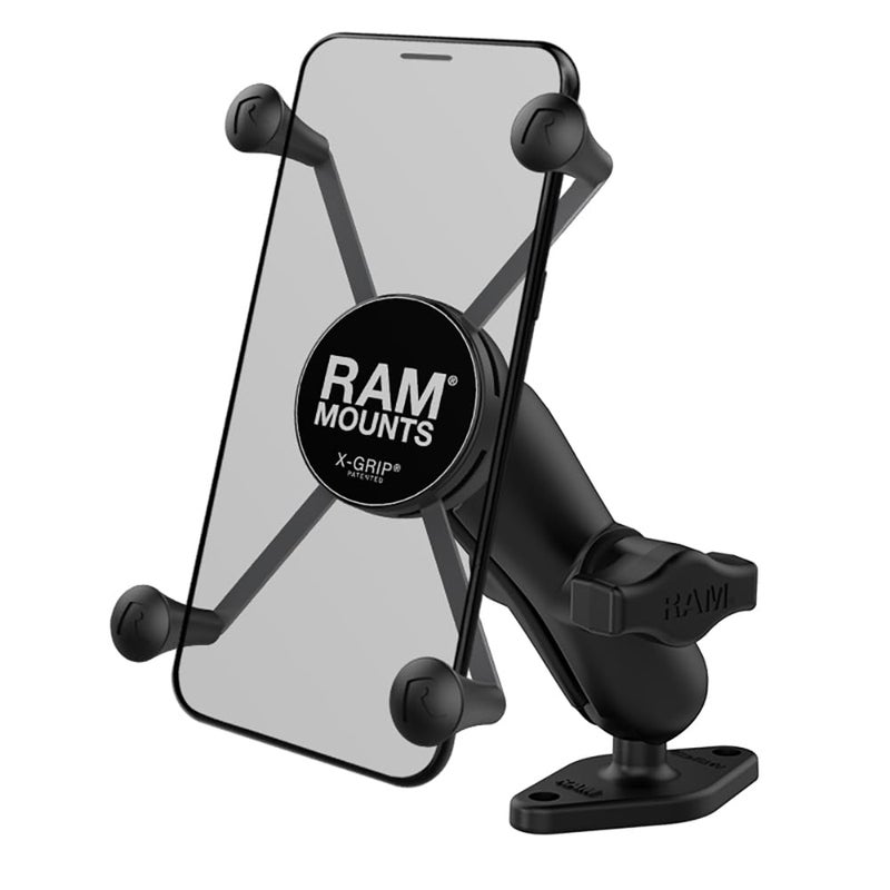 RAM Mounts X-Grip Large Phone Mount with Diamond Base RAM-B-102-UN10U with Medium Arm - Image 1